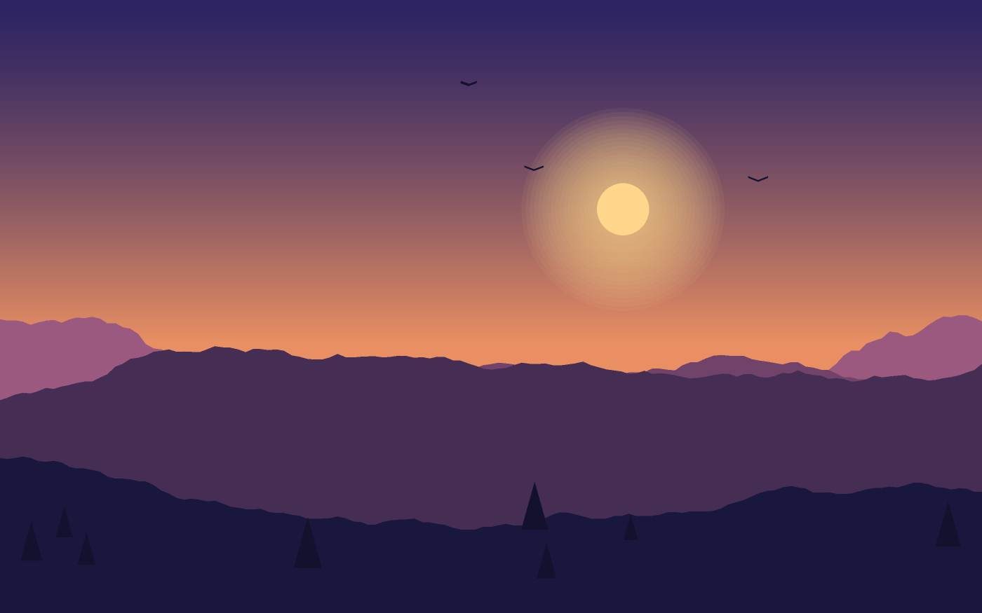 Landschaftsillustration