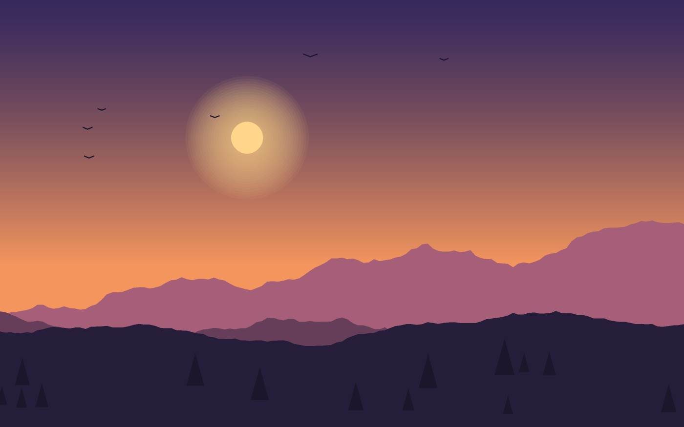 Landschapsillustratie