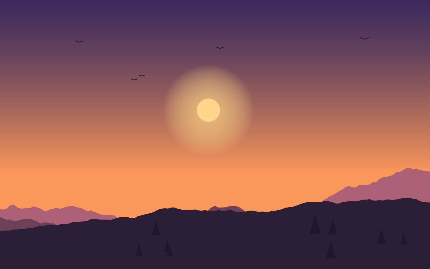 Landschaftsillustration