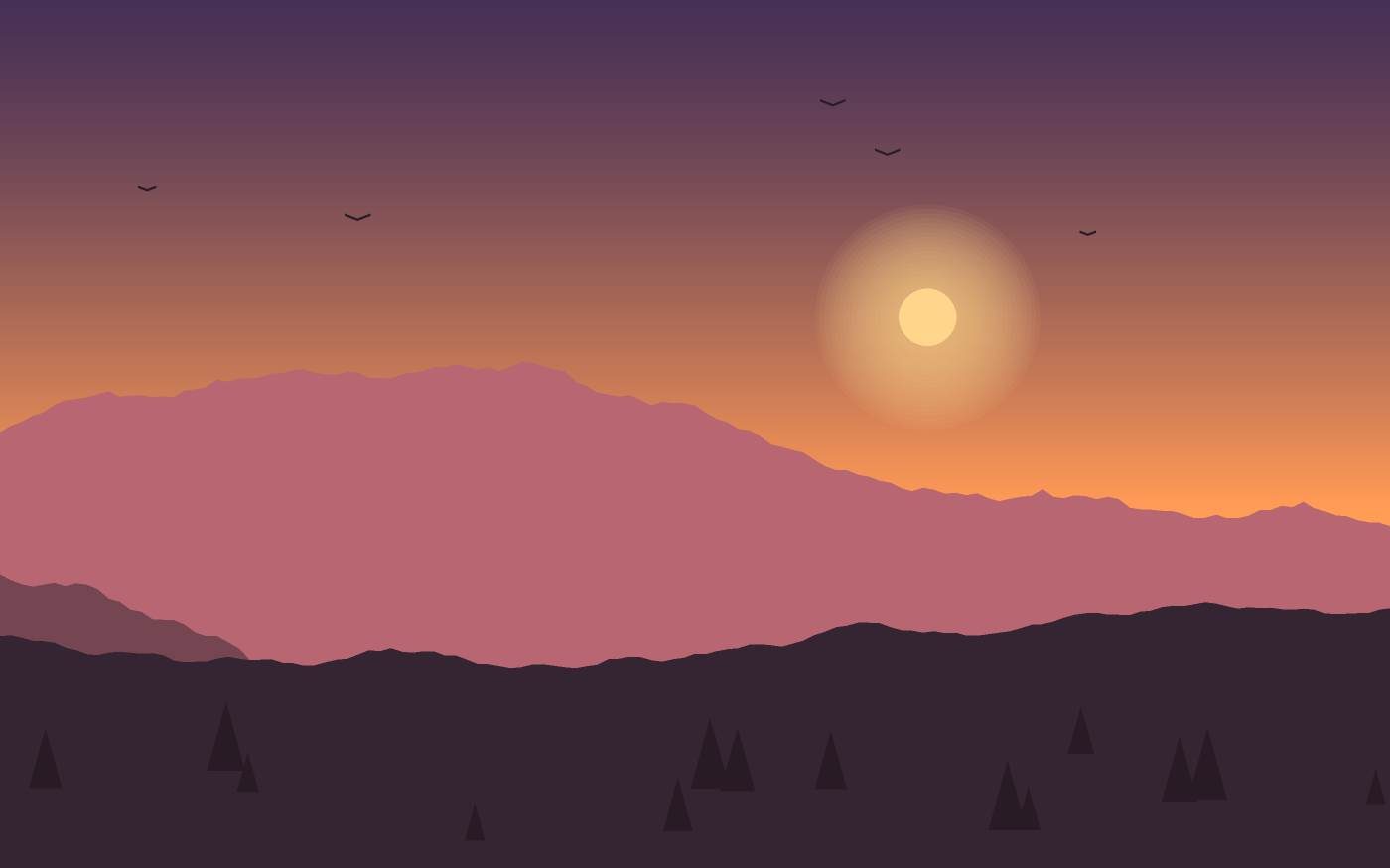 Ilustrace krajiny