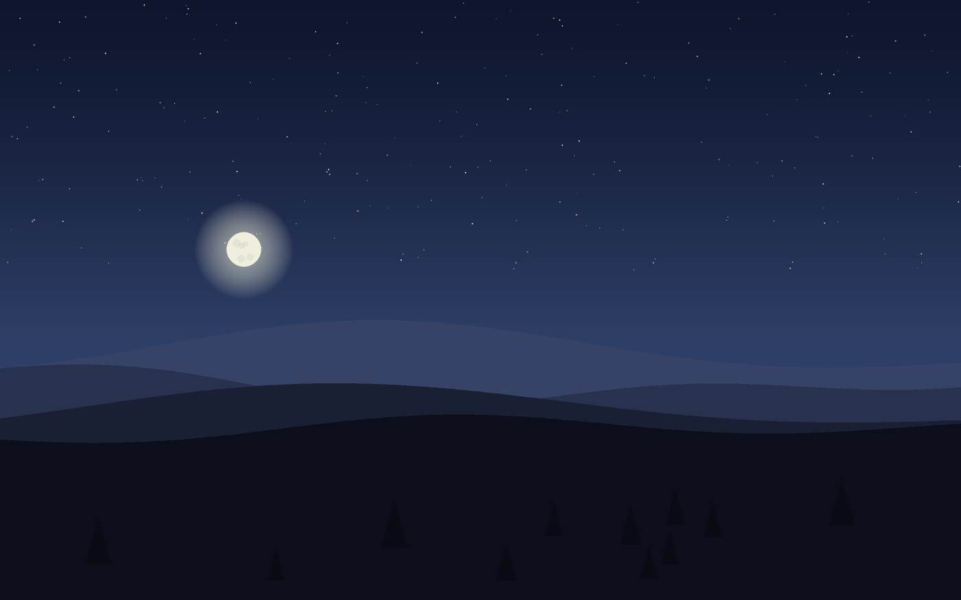 Ilustração de uma paisagem